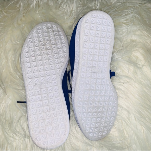 PUMA Men's Suede Classic Debossed: Mazarine Blue - Picture 4 of 8